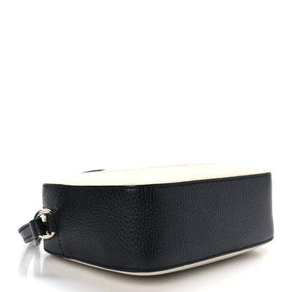 Gucci Dollar Calfskin Bi-Color Small Soho Disco Bag Mystic White Black 4 of 10