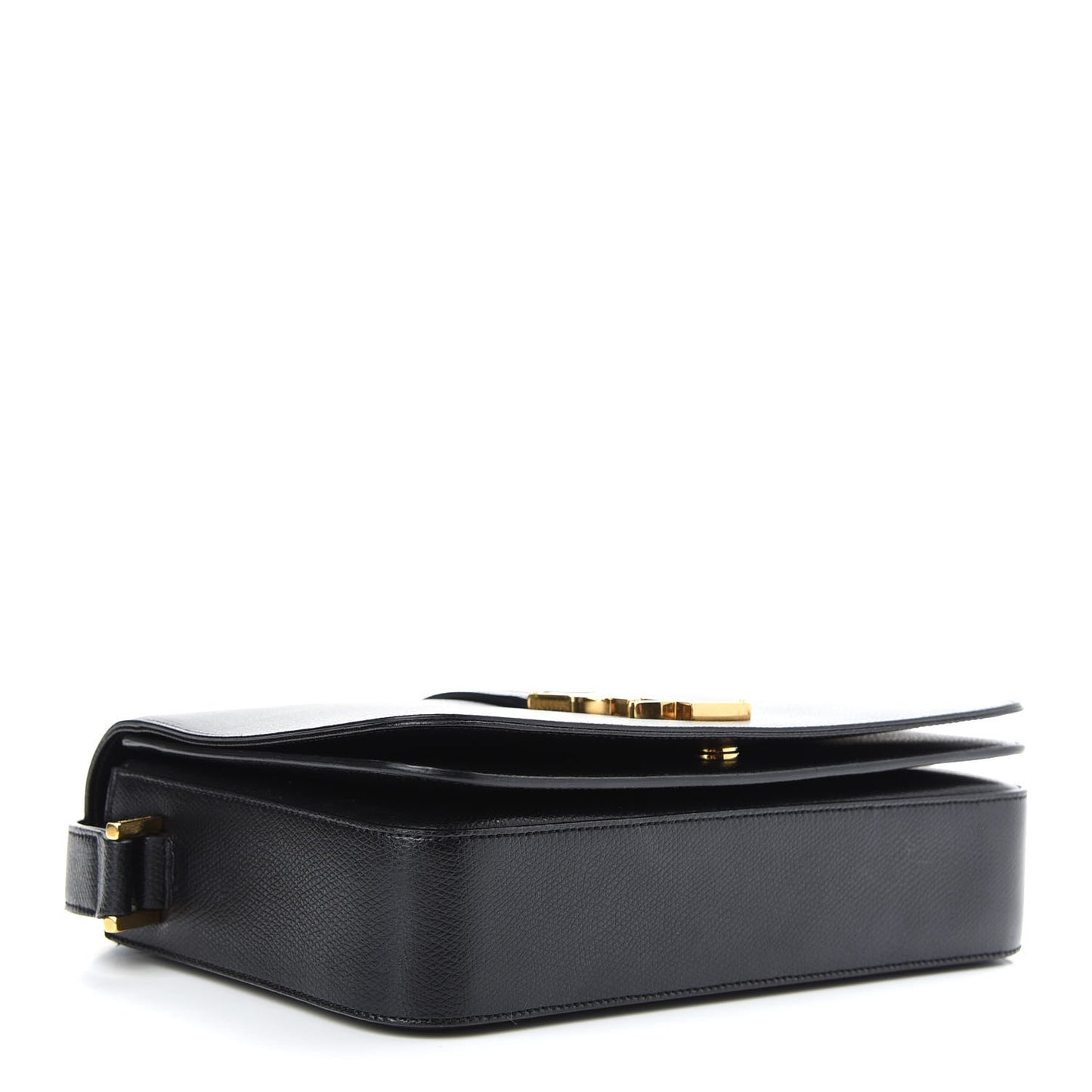Textured Calfskin Medium Classic Monogram Universite Bag Black