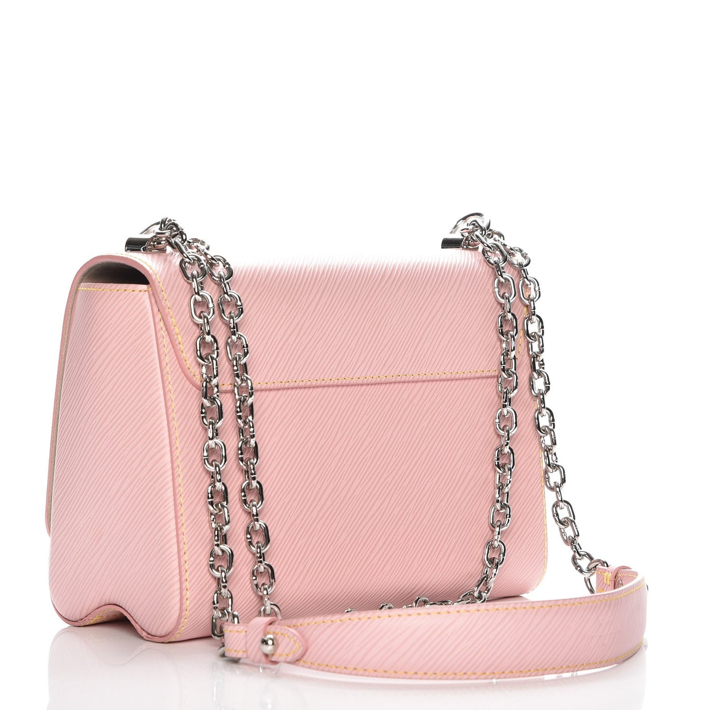 Epi Twist Shoulder Bag MM Rose Ballerine