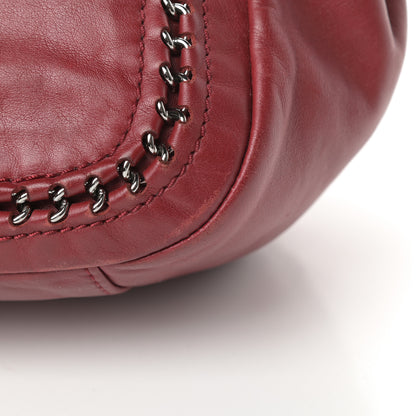 Chanel Smooth Calfskin Luxe Ligne Flap Red 16 of 17
