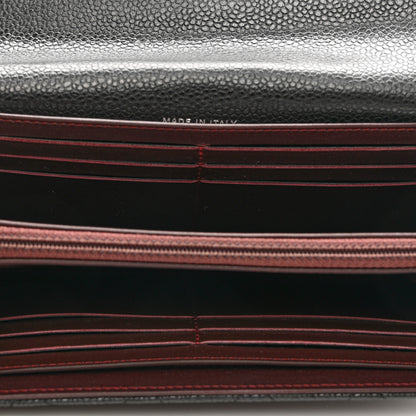 Chanel Caviar Quilted Large Gusset Flap Wallet Black 5 of 8