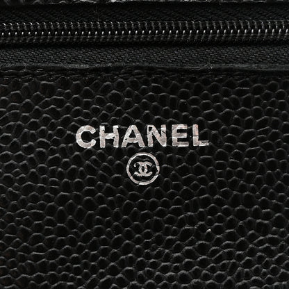 Chanel Caviar Quilted Wallet on Chain WOC Black 6 of 12