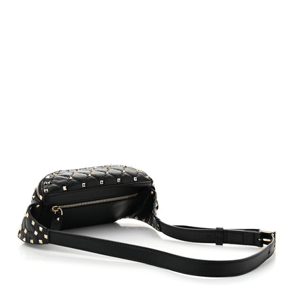 Valentino Garavani Nappa Rockstud Spike Belt Bag 95 Black 3 of 11