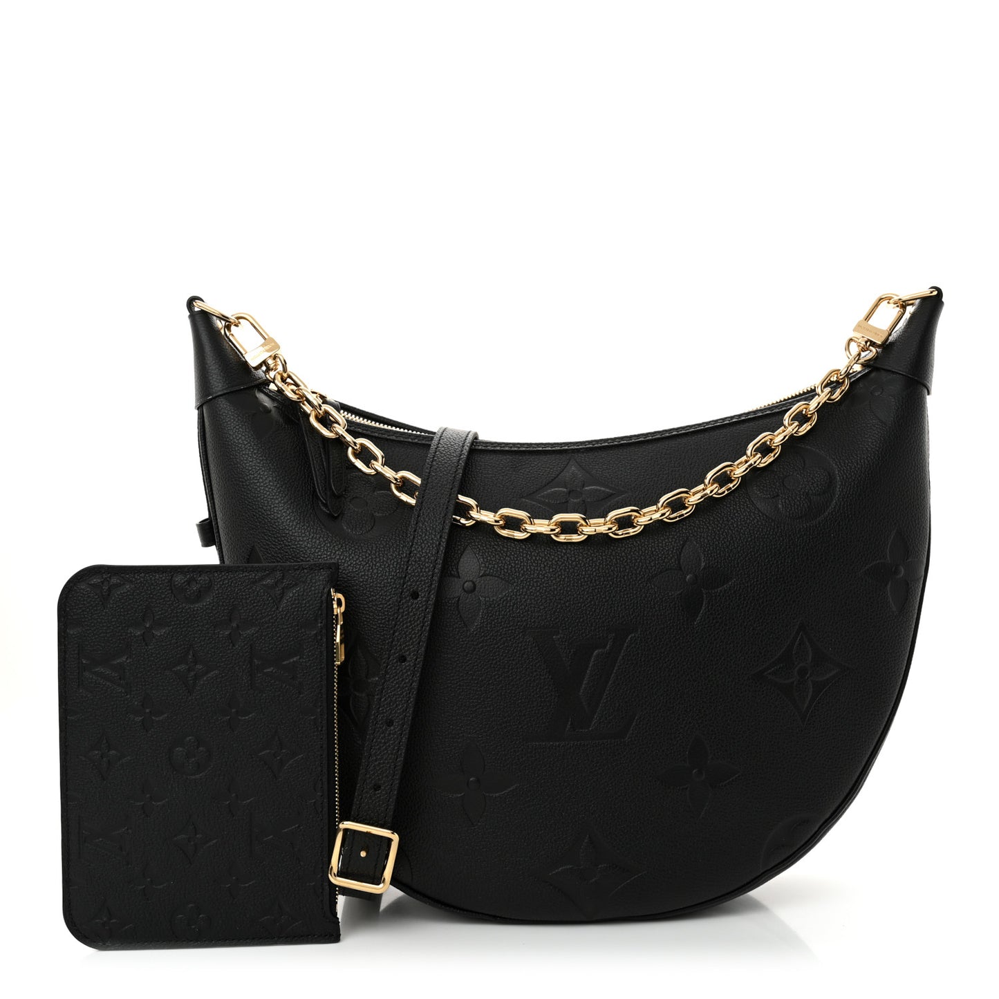 Empreinte Monogram Giant Loop Hobo Black