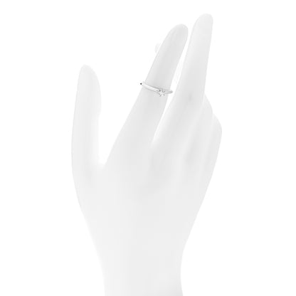 Tiffany Platinum Diamond .21ct Solitaire Engagement Ring 46 3.75 2 of 7
