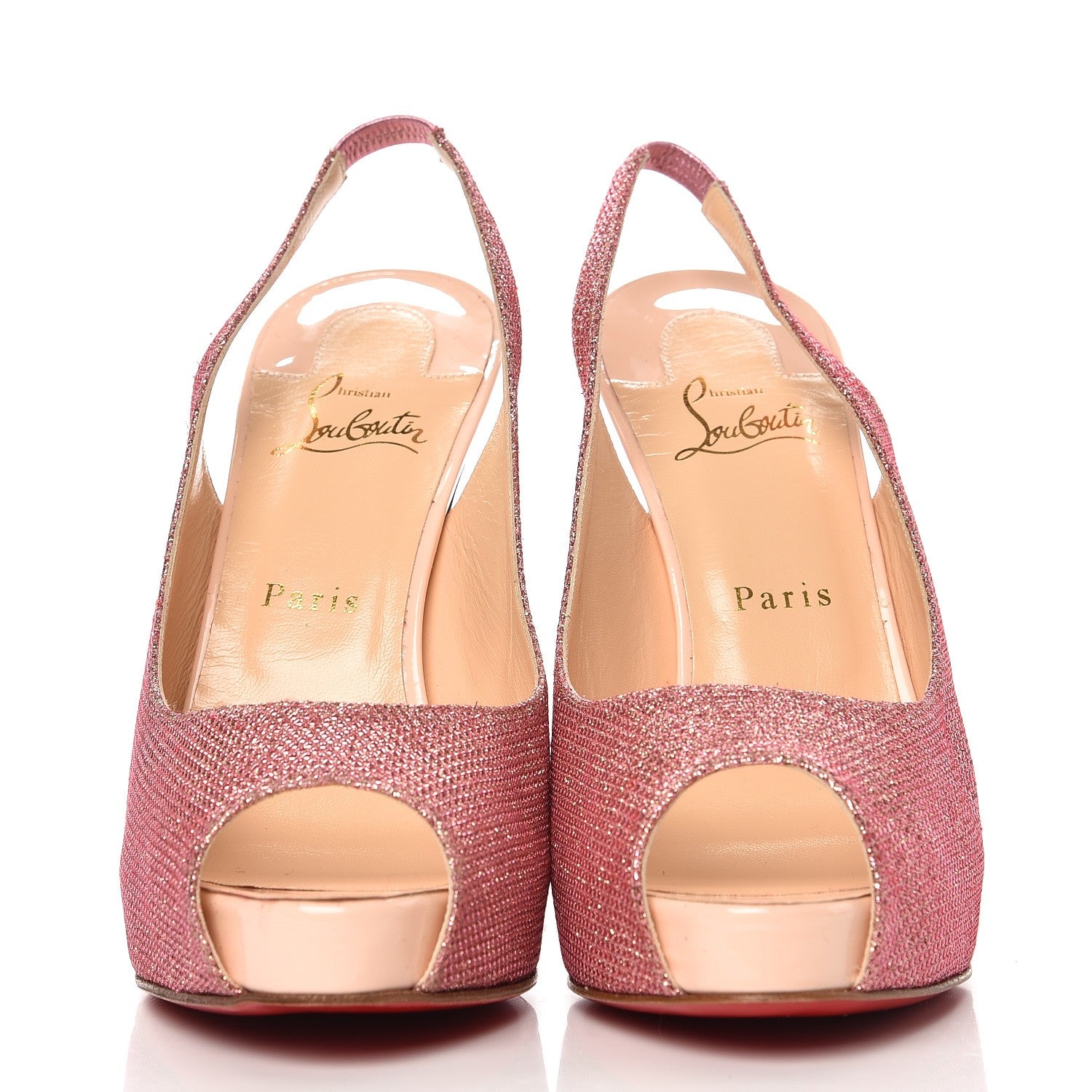 Christian Louboutin Glitter Hyper Prive 120 Pumps 41 Pink 3 of 8