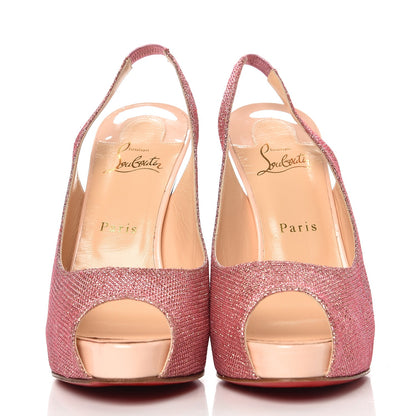 Christian Louboutin Glitter Hyper Prive 120 Pumps 41 Pink 3 of 8