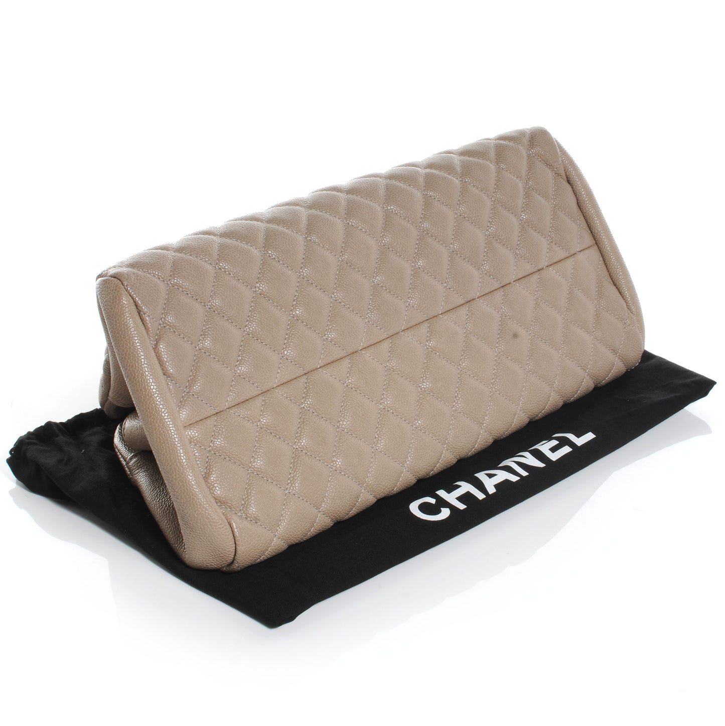 Caviar Quilted Medium Just Mademoiselle Beige