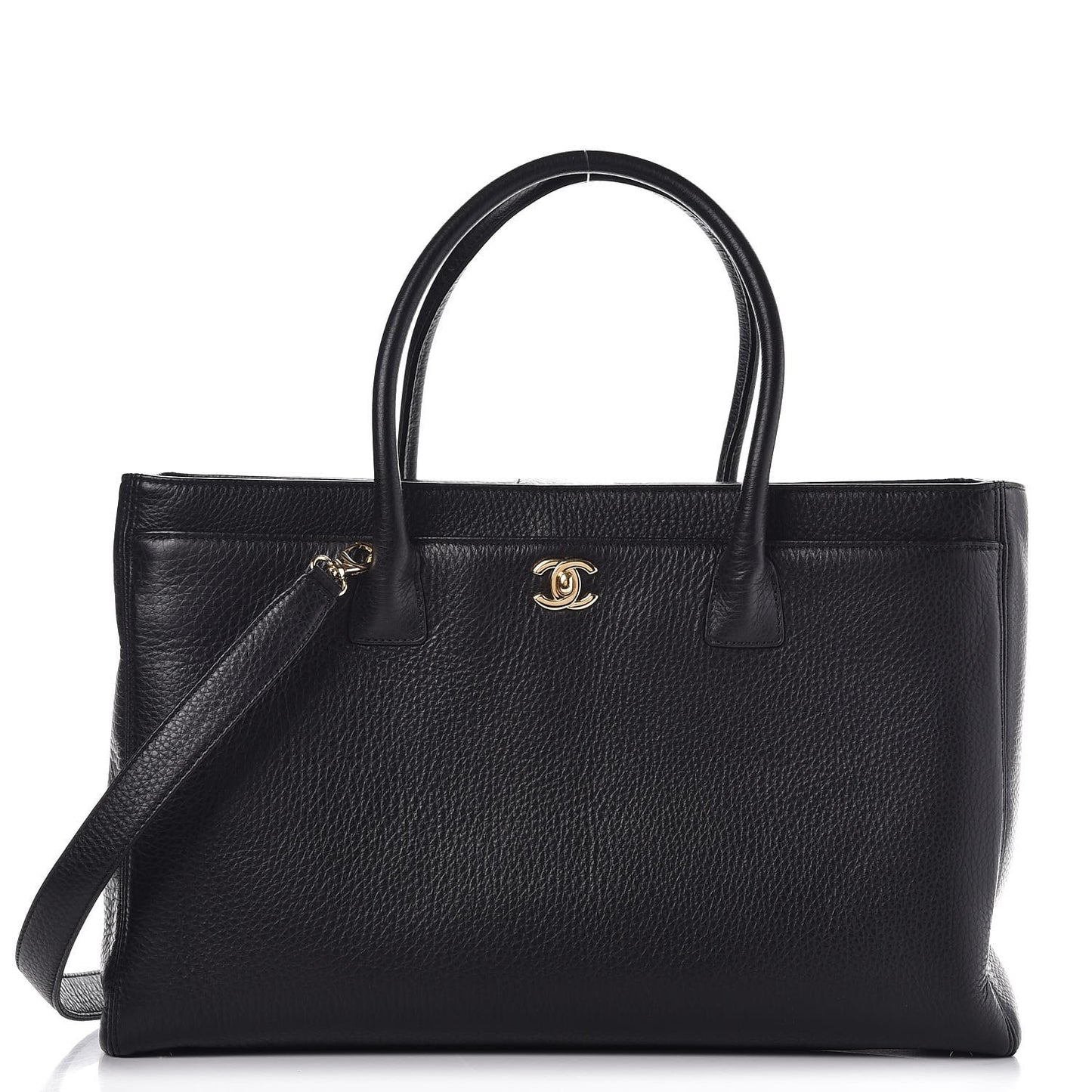Calfskin XL Cerf Tote Black