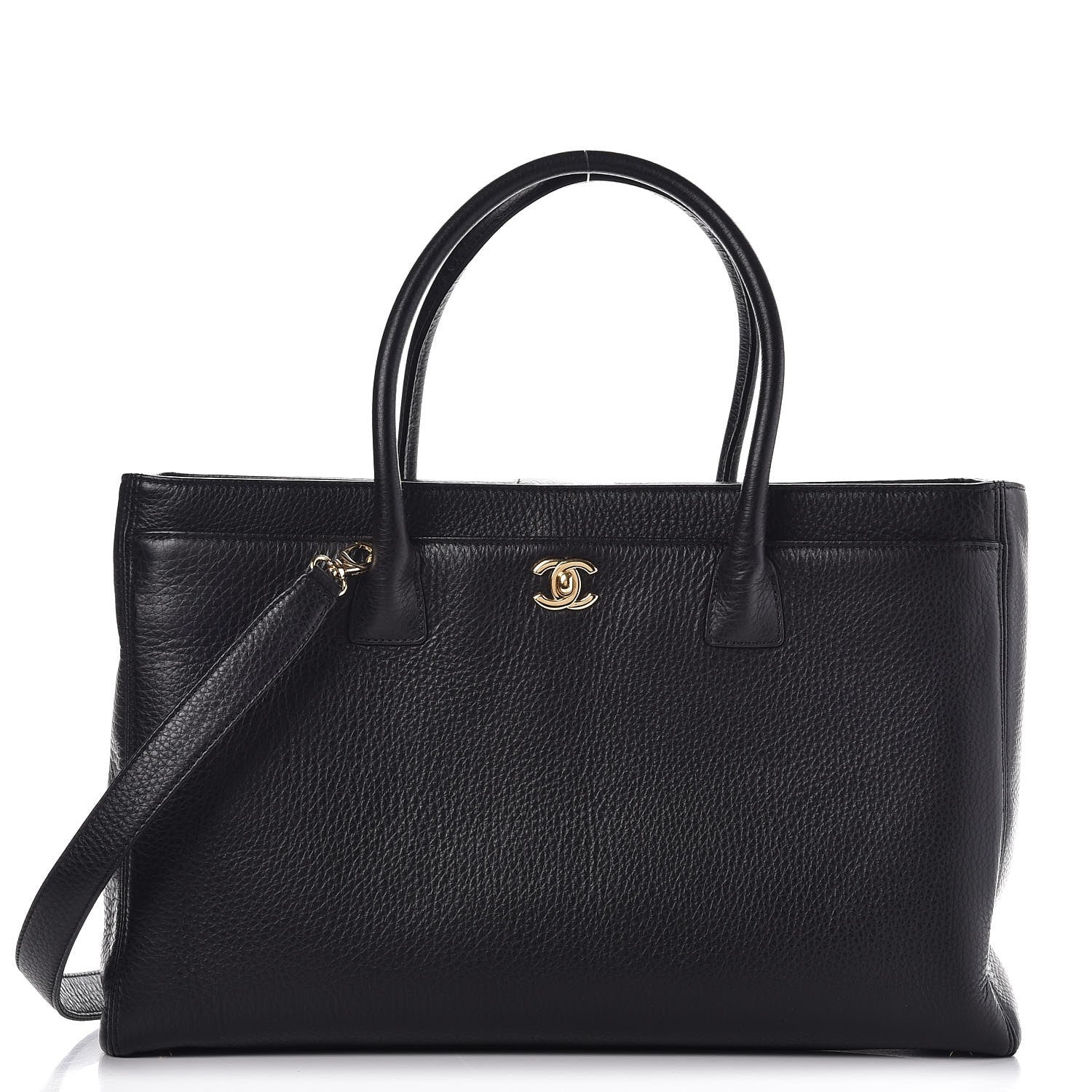 Chanel Calfskin XL Cerf Tote Black 1 of 10