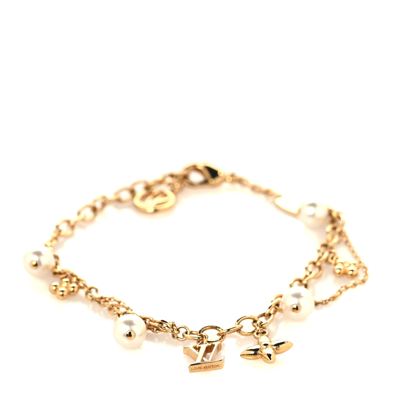 Louis Vuitton Metal Pearl Blooming Bracelet 1 of 6