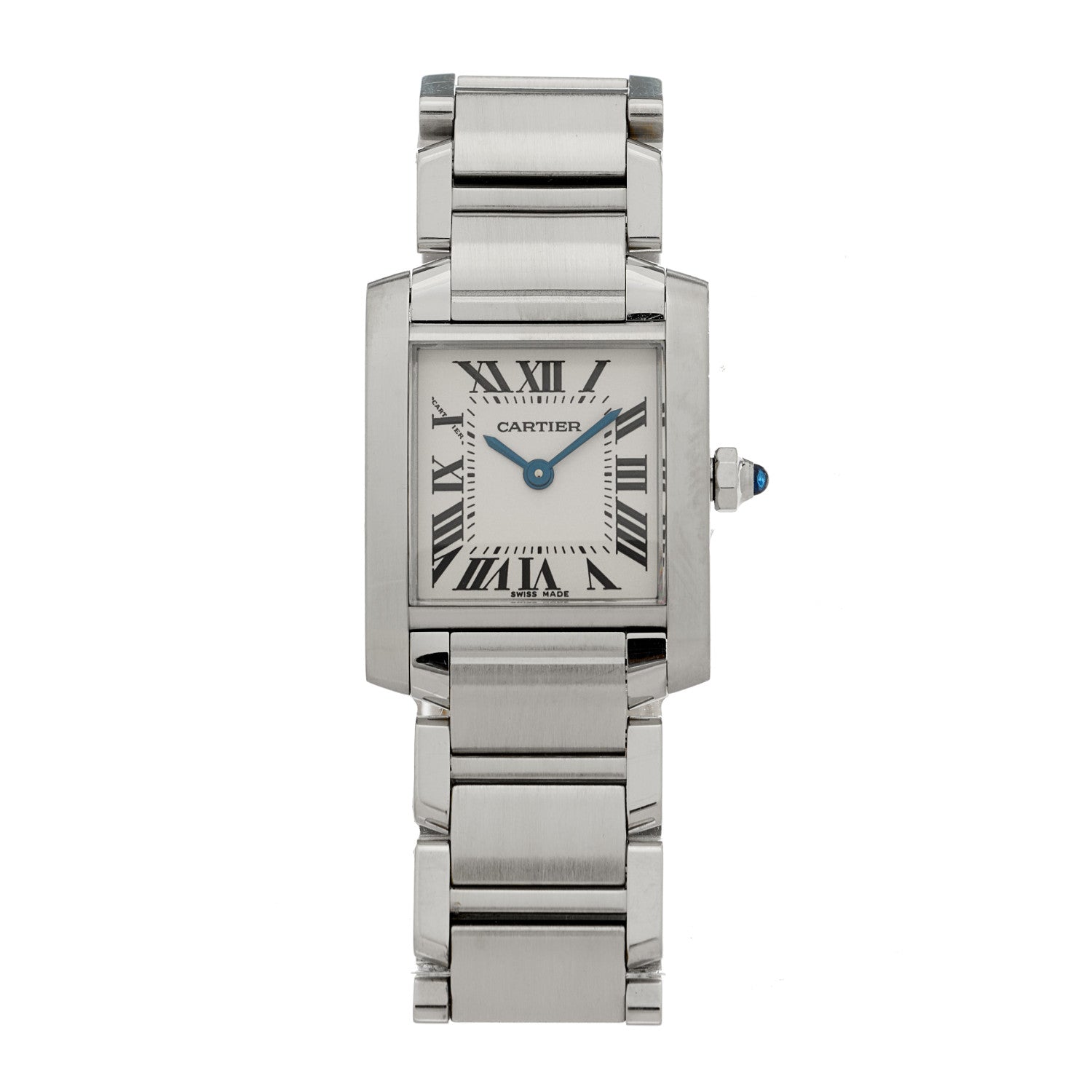 Cartier Stainless Steel 20mm Tank Francaise Quartz Watch 1 of 4