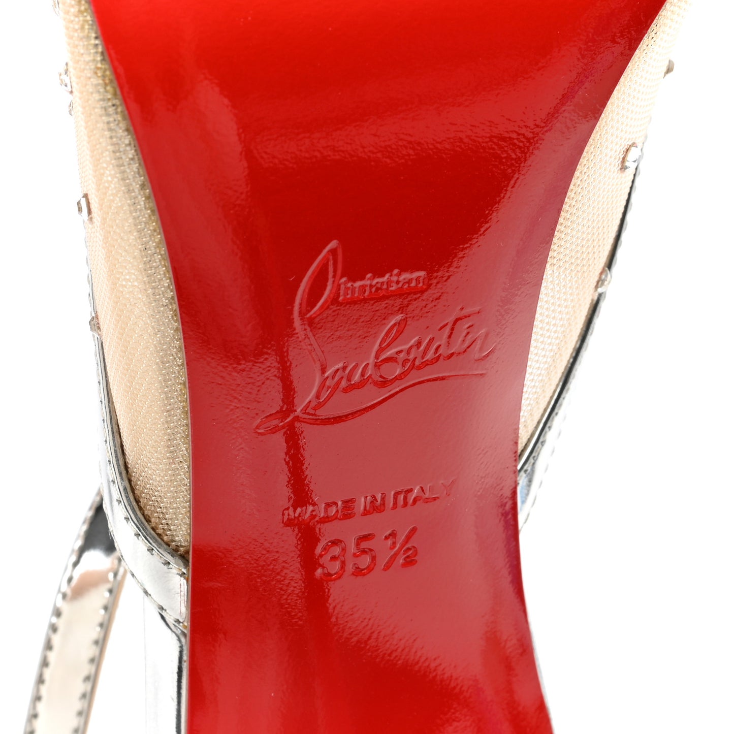 Dentelle Jacquard Strass Twistissima 85 Pumps 35.5 Silver