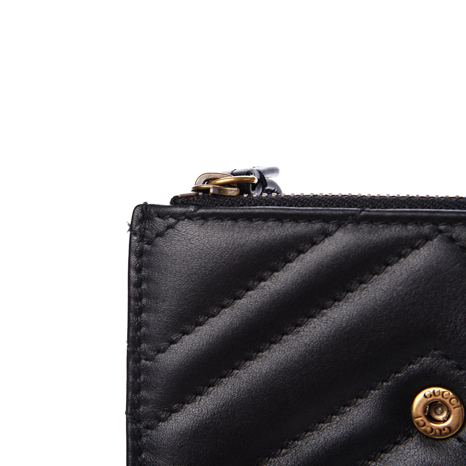 Gucci Calfskin Matelasse GG Marmont Wallet Black 10 of 10