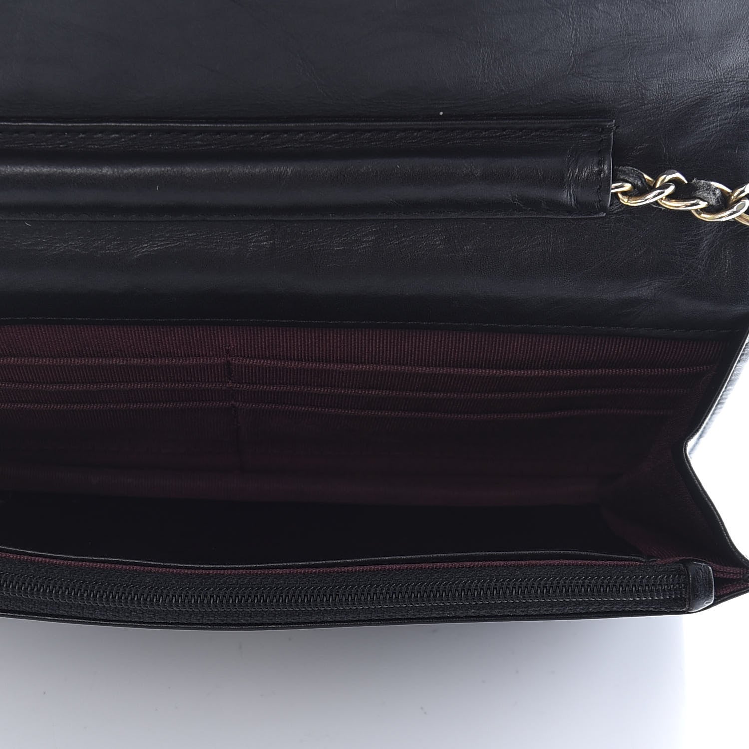 Chanel Aged Calfskin Quilted Reissue Wallet On Chain WOC Black 5 of 12