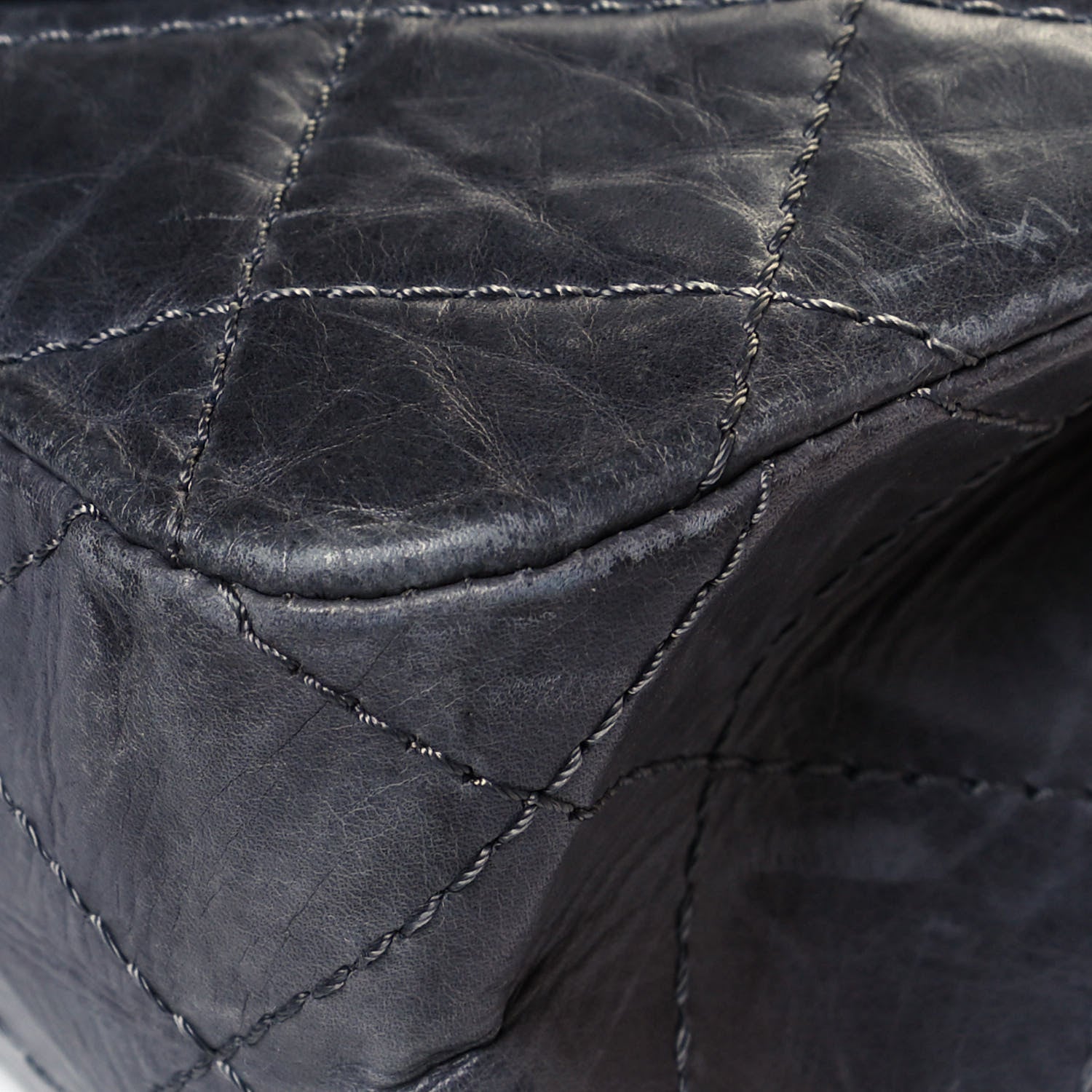 Chanel Aged Calfskin 50th Anniversary 2.55 Reissue 227 Flap Gris 12 of 23