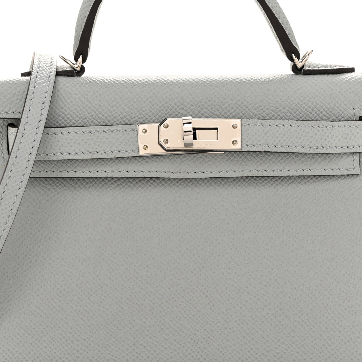 Hermes Epsom Mini Kelly Sellier 20 Bleu Glacier 8 of 11