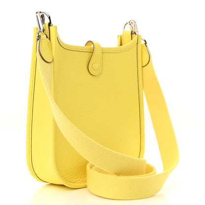 Hermes Taurillon Clemence Evelyne TPM Limoncello 3 of 11