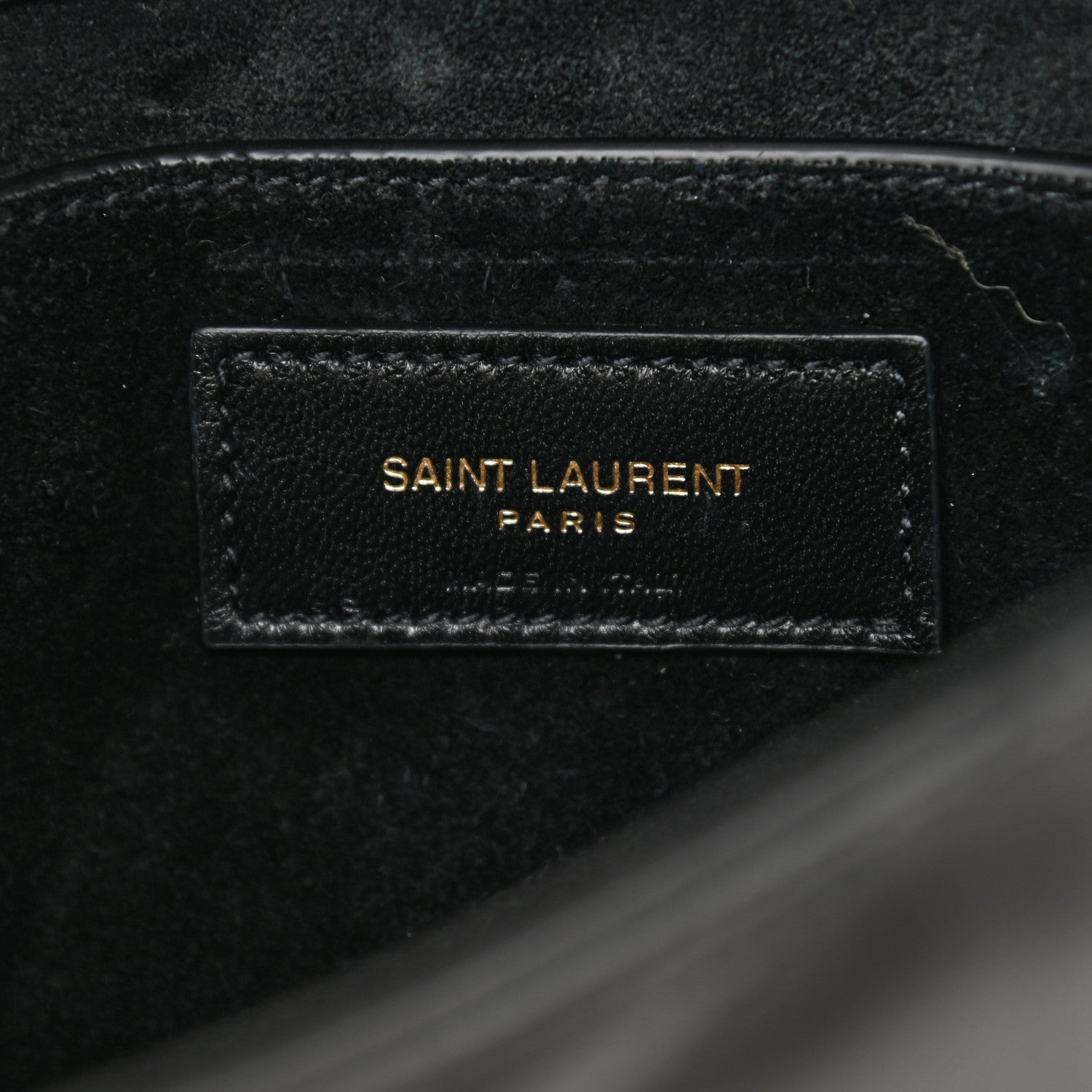Saint Laurent Lambskin Quilted Le 57 Diamond Shoulder Bag Black 6 of 9