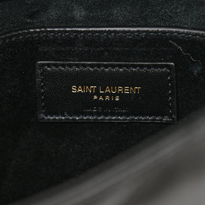Saint Laurent Lambskin Quilted Le 57 Diamond Shoulder Bag Black 6 of 9