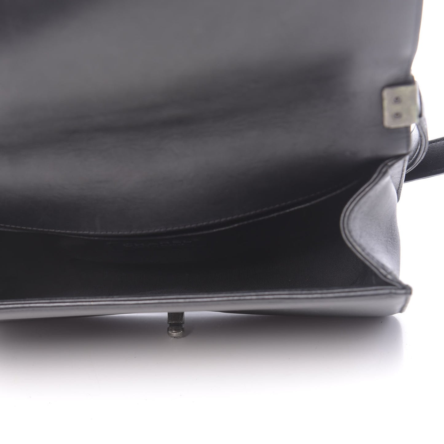 Lambskin Quilted Medium Boy Flap Black