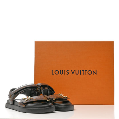 Louis Vuitton Monogram LV Sunset Comfort Flat Sandals 36 Cacao Brown 11 of 11