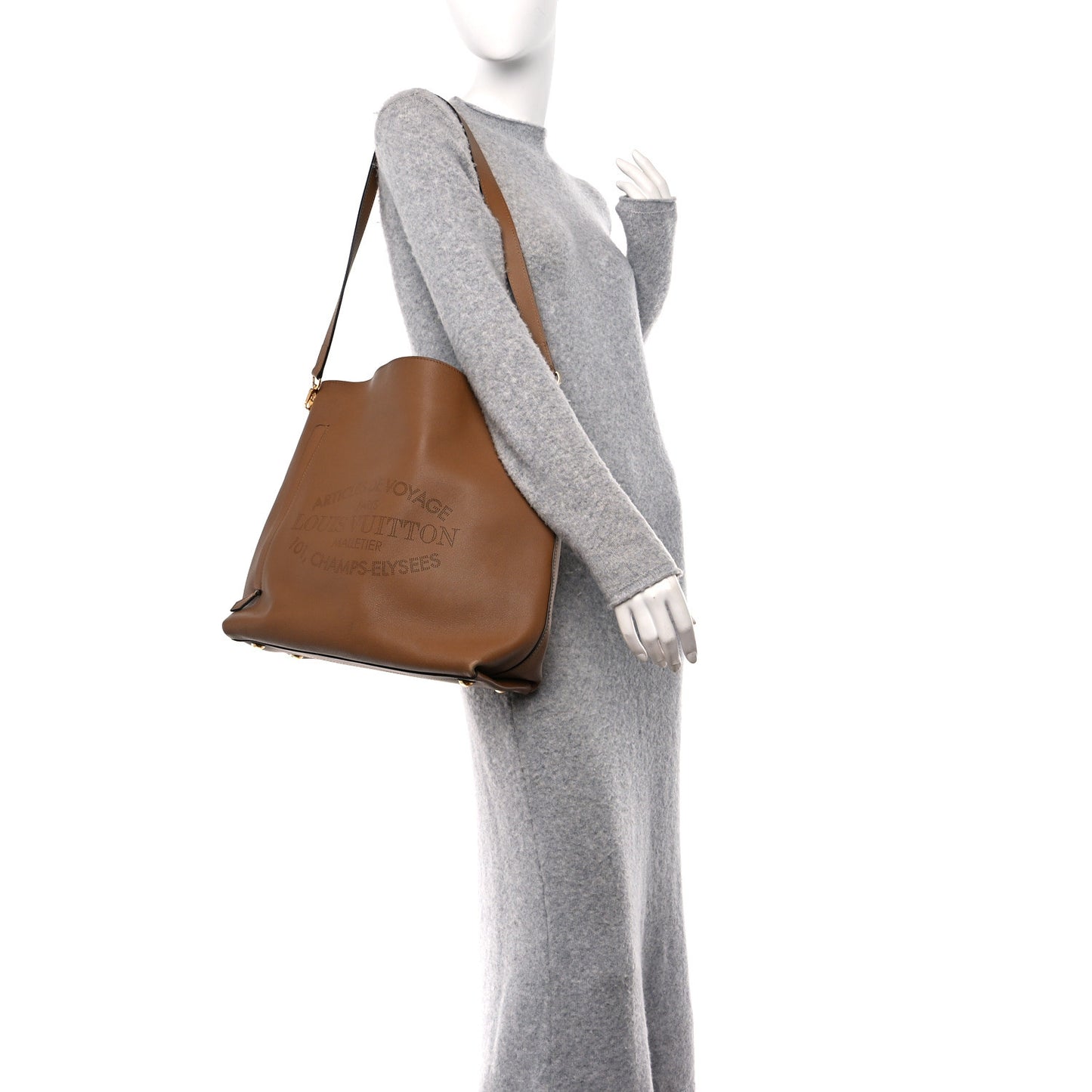 Veau Soie Calfskin Parnassea Bagatelle Hobo Hazelnut