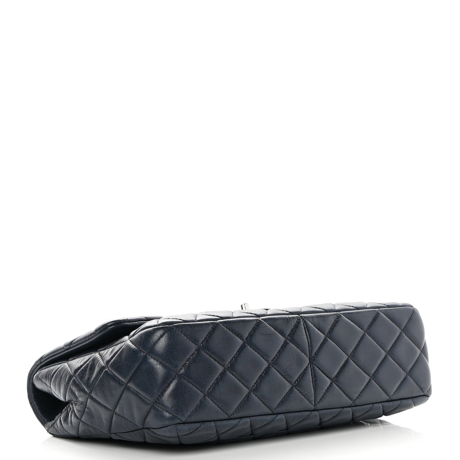 Chanel Lambskin Quilted Jumbo Single Flap Navy 3 of 11