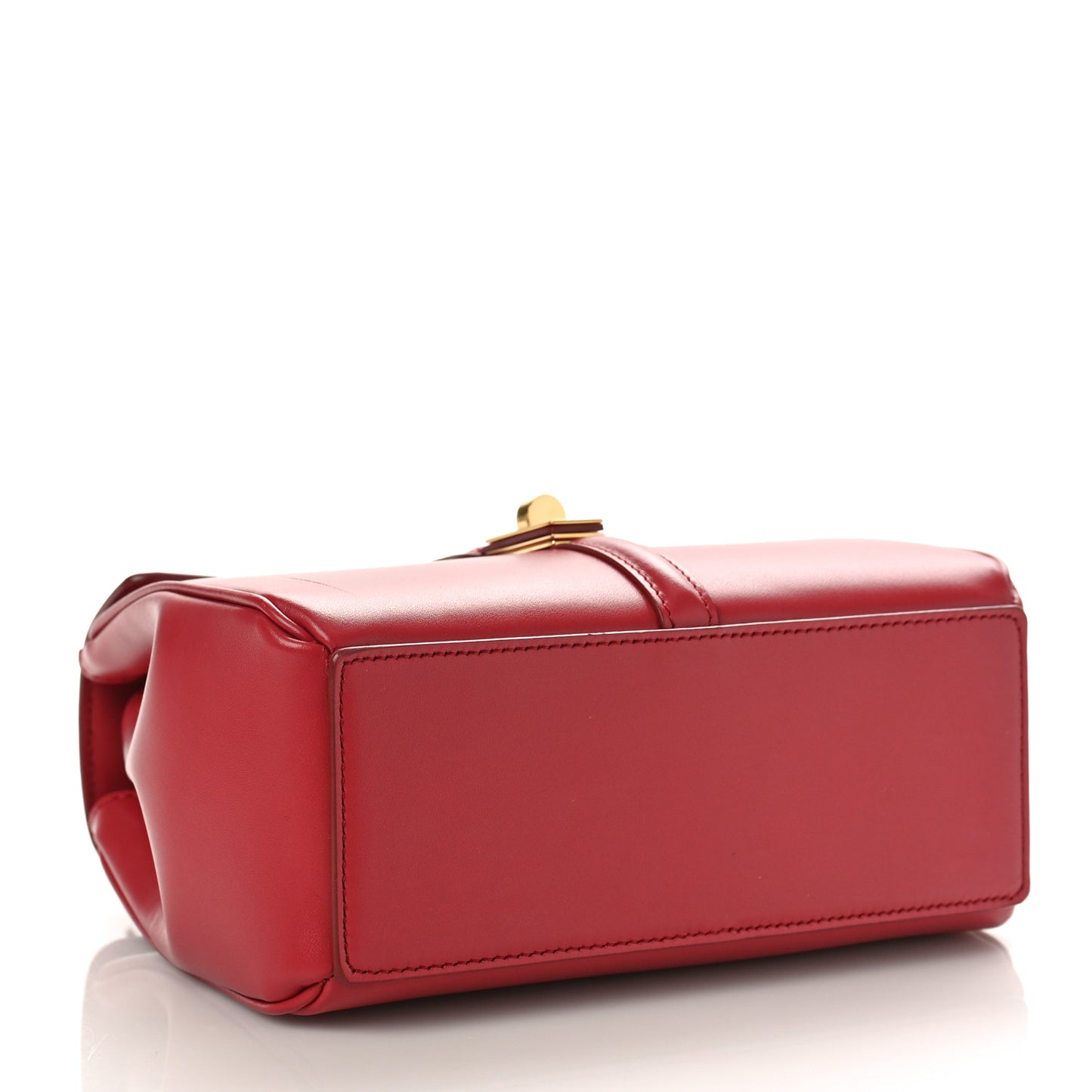 Satinated Calfskin Mini 16 Top Handle Bag Lipstick