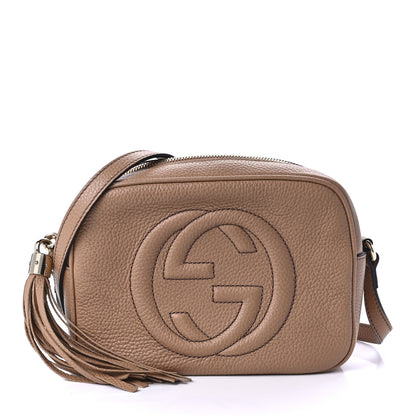 Gucci Pebbled Calfskin Small Soho Disco Bag Rose Beige 1 of 10