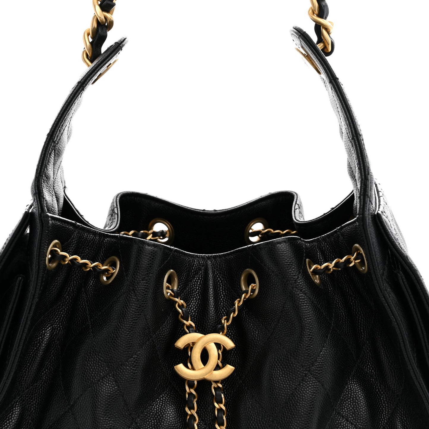 Caviar Quilted Small Chanel 25 Handbag Black