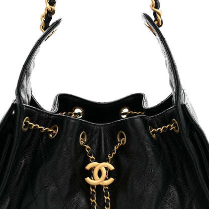 Chanel Caviar Quilted Small Chanel 25 Handbag Black 7 of 9
