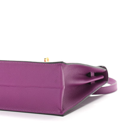 Hermes Evercolor Kelly Danse II Belt Bag Anemone 10 of 12
