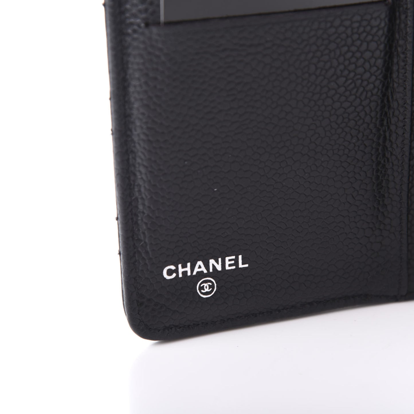 Caviar Quilted Yen Wallet Black
