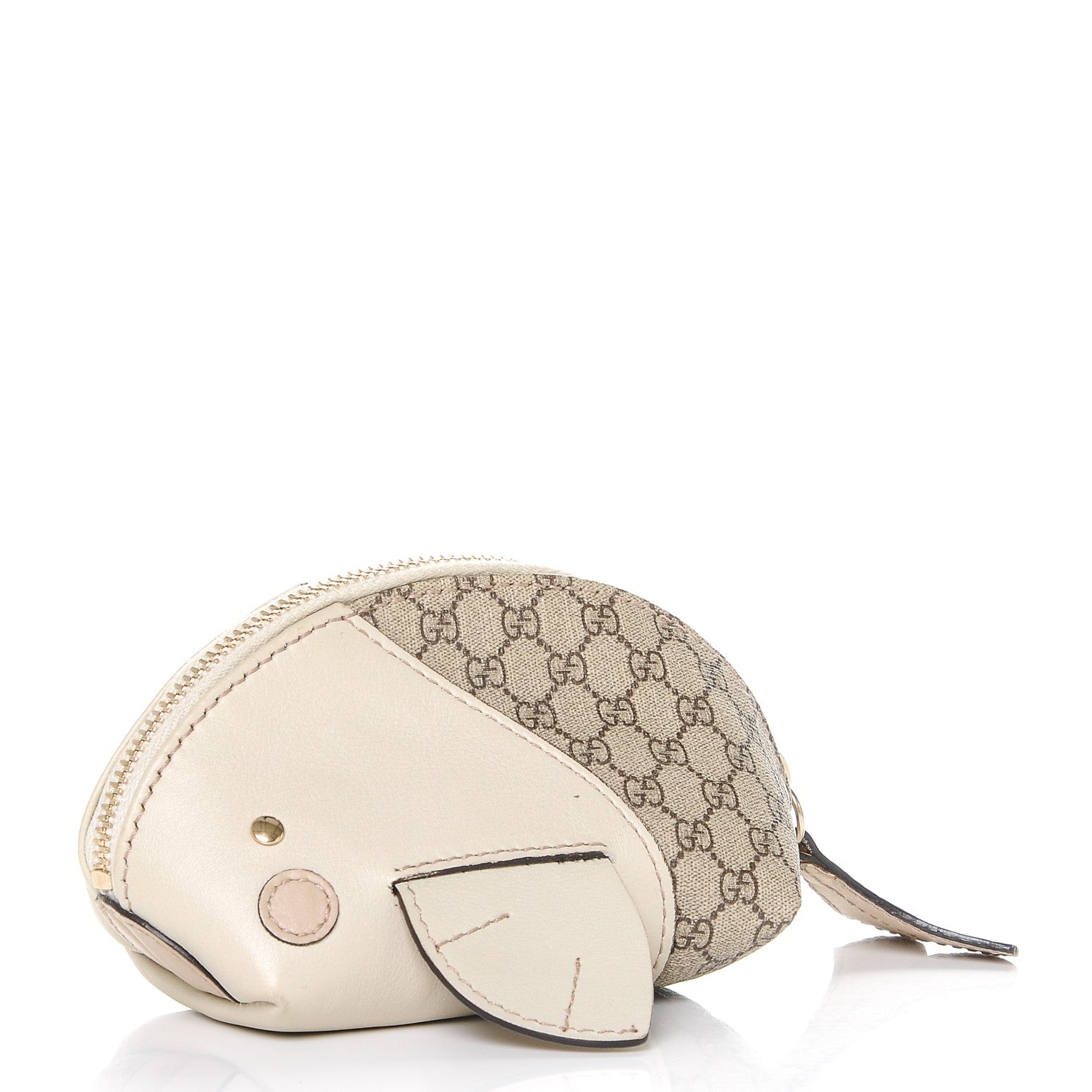 Gucci Monogram Fish Coin Purse Off White 4 of 8