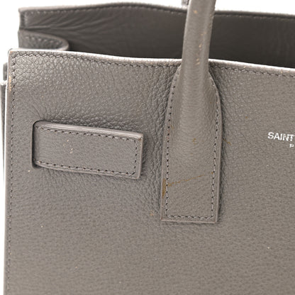 Saint Laurent Grained Calfskin Nano Sac De Jour Fog 10 of 11