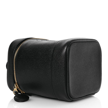 Chanel Caviar Vanity Cosmetic Case Black 4 of 12