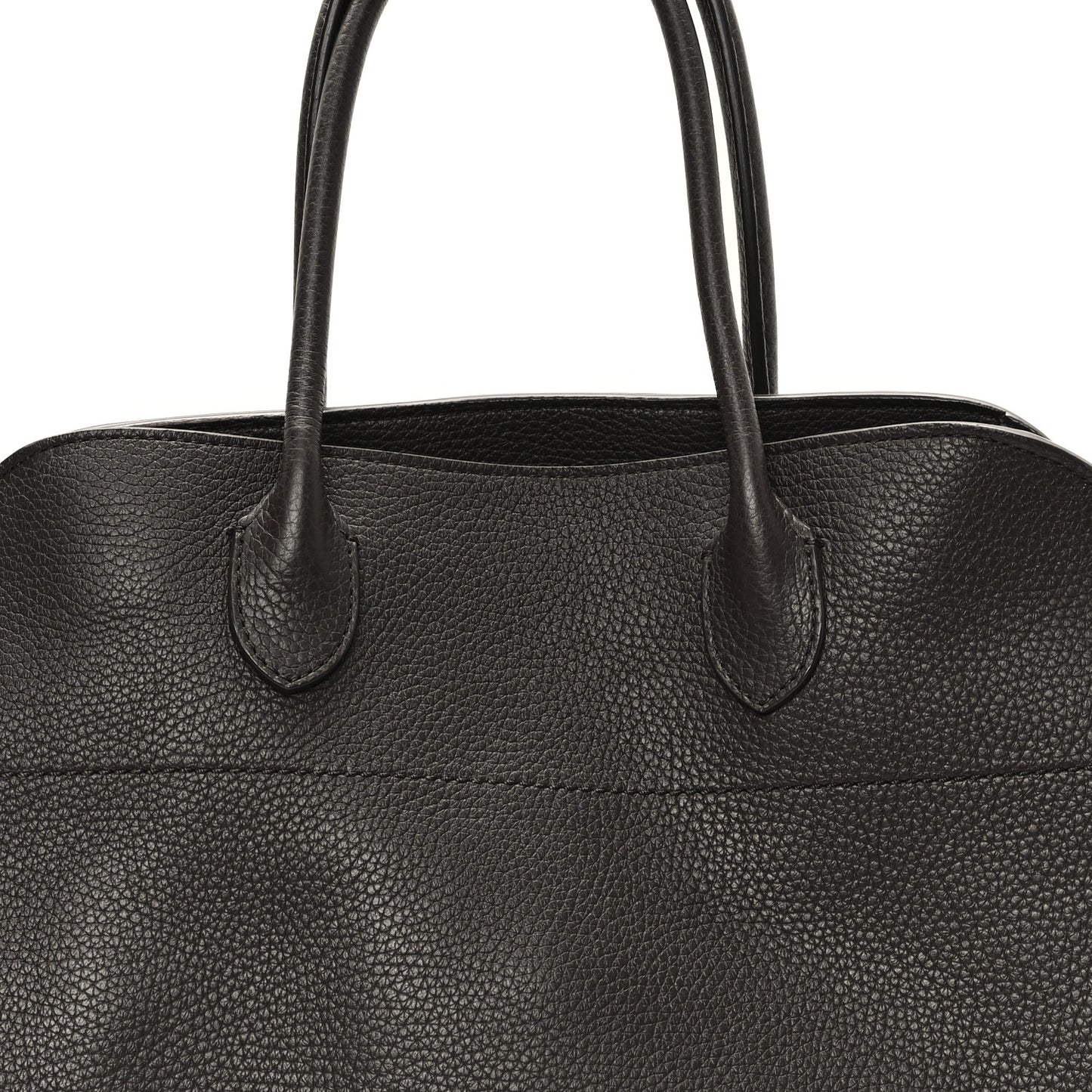 Matte Grained Calfskin Soft Margaux 15 Mocha