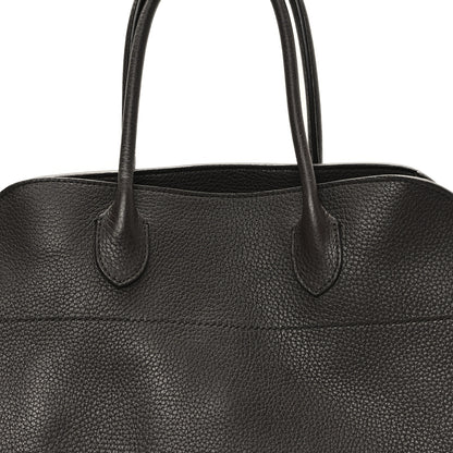 The Row Matte Grained Calfskin Soft Margaux 15 Mocha 7 of 10