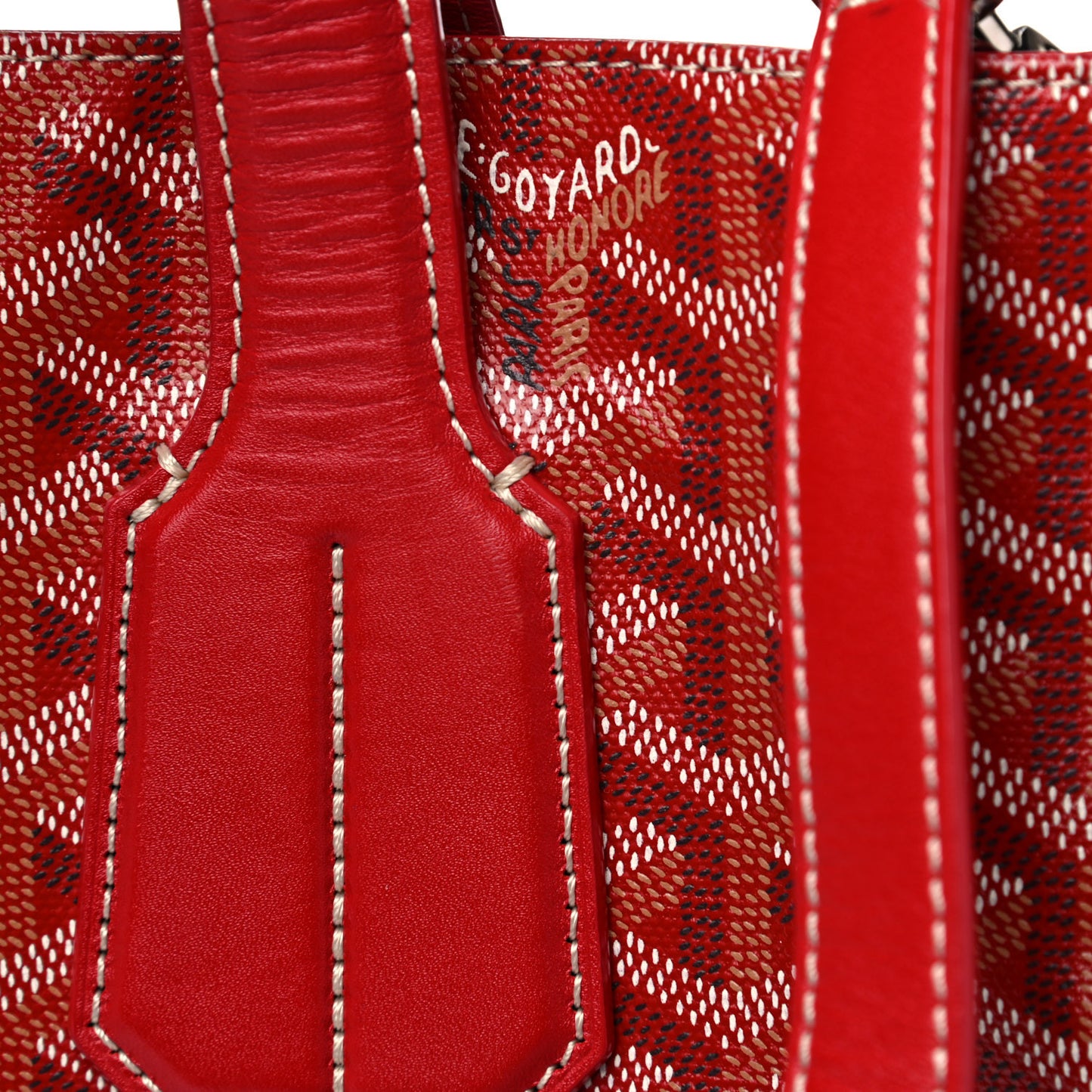 Goyardine Voltaire Tote Red