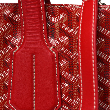 Goyard Goyardine Voltaire Tote Red 21 of 23