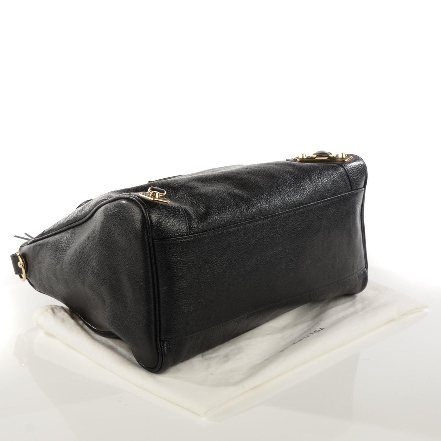 Chevre Gold Metallic Edge Hardware Velo Black