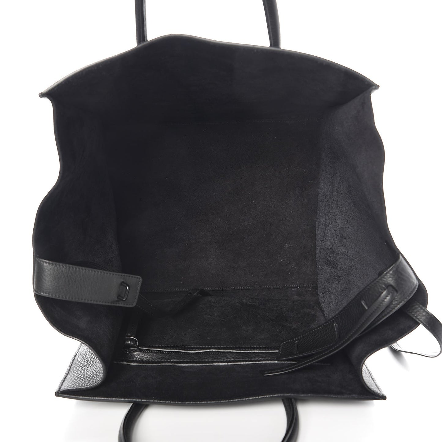 Grained Calfskin Medium Phantom Luggage Black