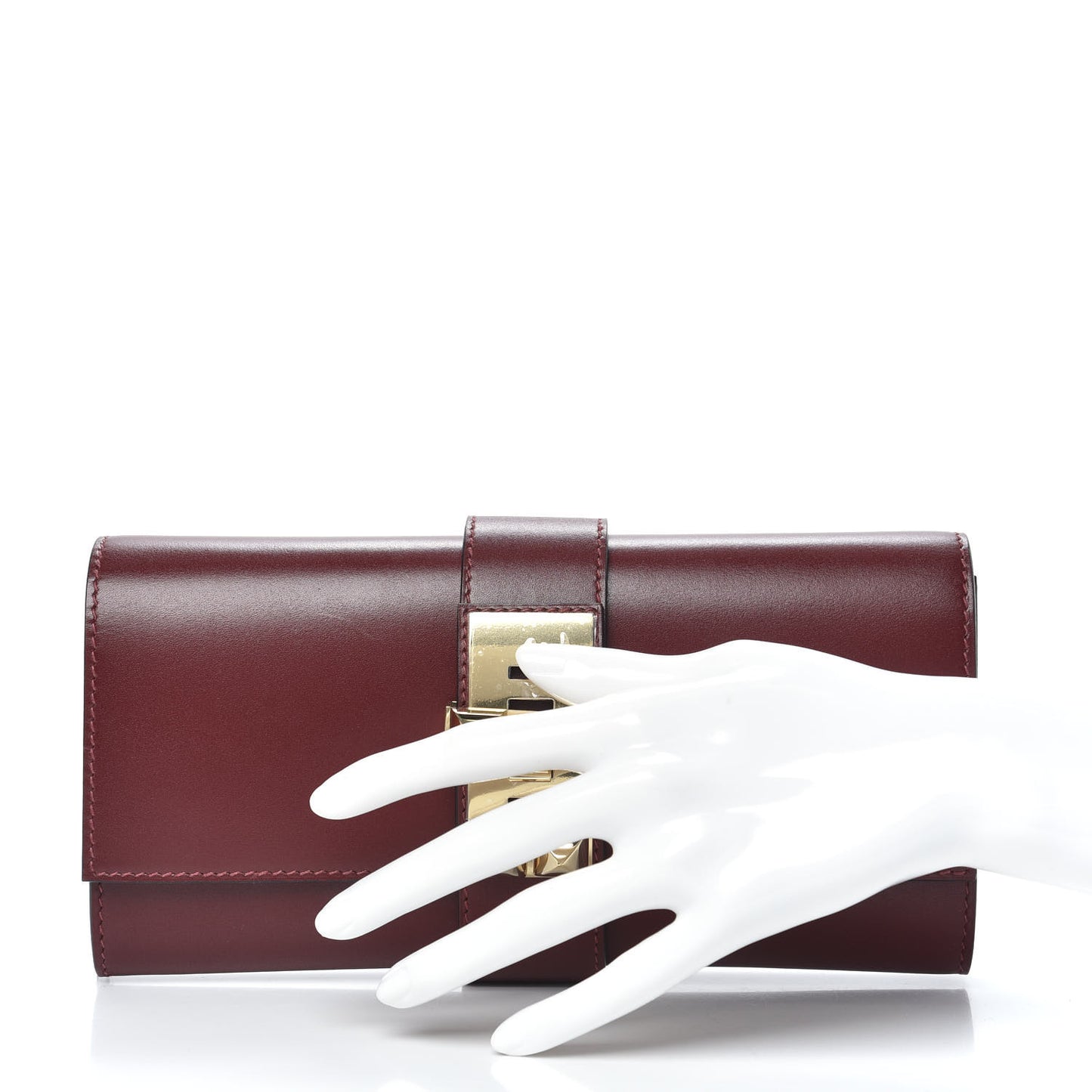 Tadelakt Medor 23 Clutch Rouge H