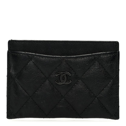 Chanel Calfskin Quilted Card Holder So Black 1 of 7