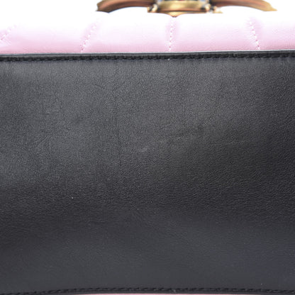 Gucci Calfskin Bamboo Trapuntata Queen Margaret Backpack Blue Agata Hibiscus Red Mystic White Sugar Pink 10 of 12