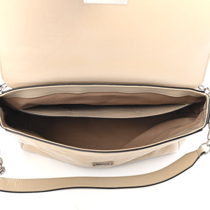 Givenchy Creased Patent Calfskin Medium ID Flap Beige 4 of 4
