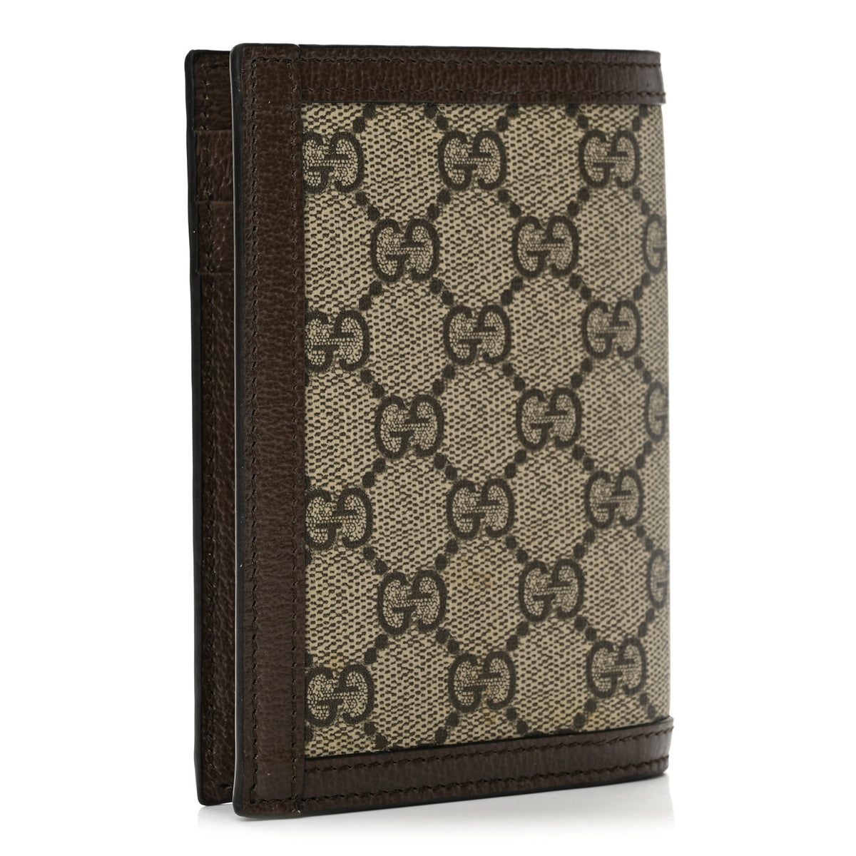 Gucci GG Supreme Monogram Web Ophidia Passport Case Beige New Acero 3 of 8