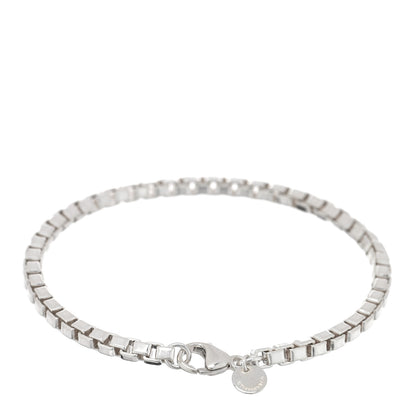 Tiffany Sterling Silver 4mm Venetian Link Bracelet 2 of 3