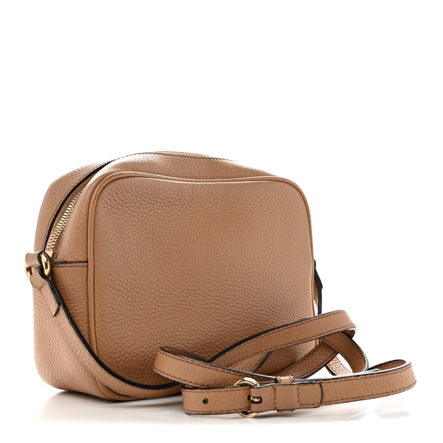 Gucci Pebbled Calfskin Small Soho Disco Bag Camelia 3 of 16